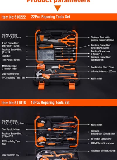 Harden 22pcs Reparing Tools Set Household 510222_img_5