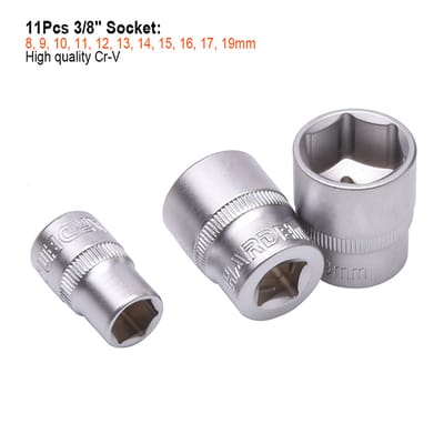 HARDEN 20pcs 3/8" Drive Socket Tools Set 520632_img_3