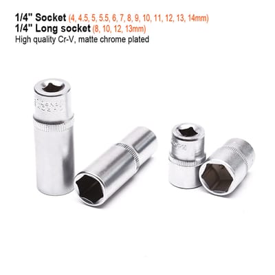 HARDEN 24Pcs 1/4" inch Drive Socket Tools Set Wrench Set 520631_img_4