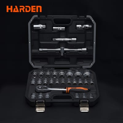 Harden Professional 32pcs 1/2" Drive DR. Socket Set Auto Tools Set Chrome Vanadium 510432_img_1