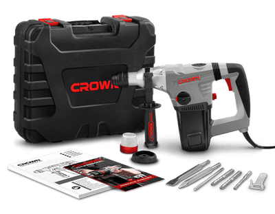 CROWN CT18116 Professional Heavy Rotary Hammer SDS-Plus, 32mm, 1050W, 4.8J; CT18116_img_4