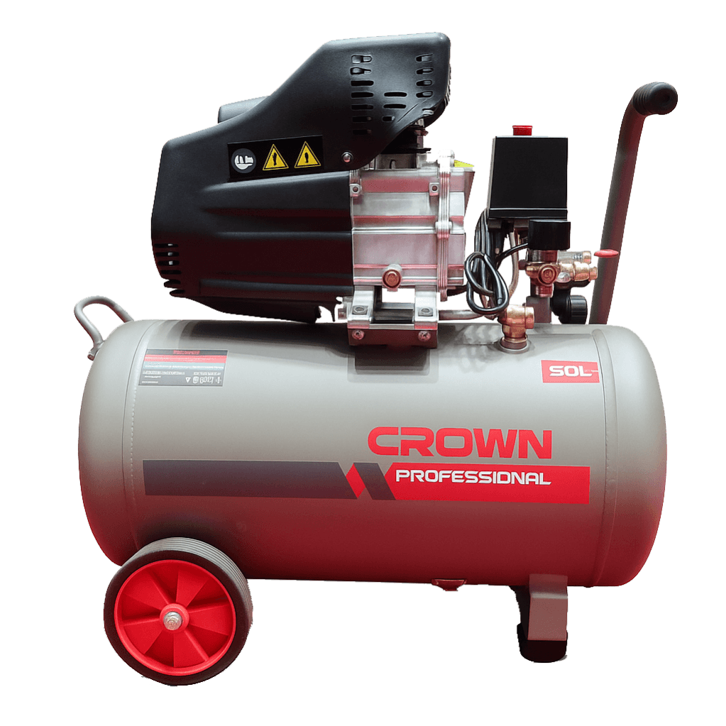 CROWN CT36135 50L Air Compressor, 2.5HP, 50L, 8bar; CT36135