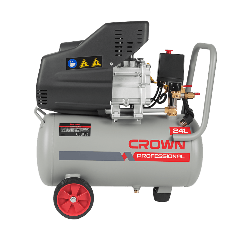 CROWN CT36157 ,24L Air Compressor, 2HP, 24L, 8bar; CT36157