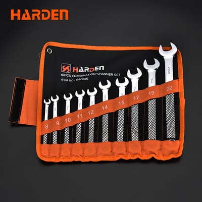 Harden 10pcs ( 8-22mm ) Combination Spanner Set, CR-V Auto Repairing Tools, Combination Wrench Tool Set 540105_img_0