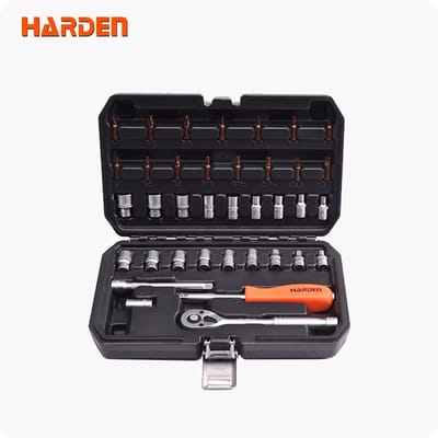 Harden 37pcs 1/4 " Dr. Socket set Model: 510337_img_0