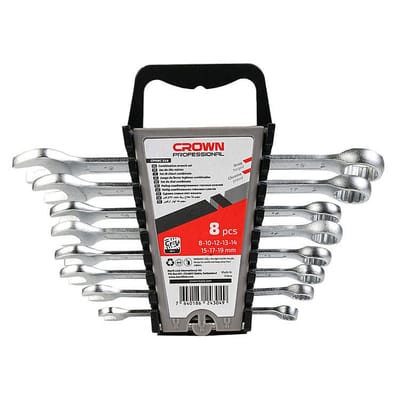 CROWN Professional 8pcs Combination Wrench Set, 8pcs, CR-V, Atomization; CPHWC-XA8_img_0