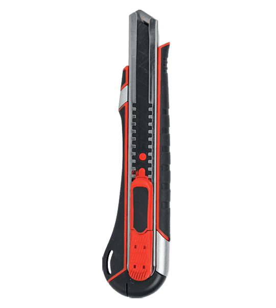 CROWN Professional Snap-Off Knife, 9mm, Zinc alloy+TPR, SK5; CPHKN-SOC09