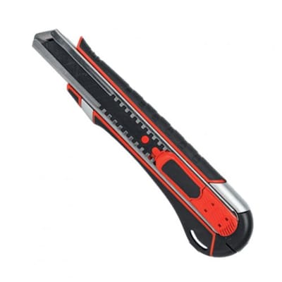 CROWN Professional Snap-Off Knife, 18mm, Zinc alloy+TPR, SK5; CPHKN-SOC18_img_0