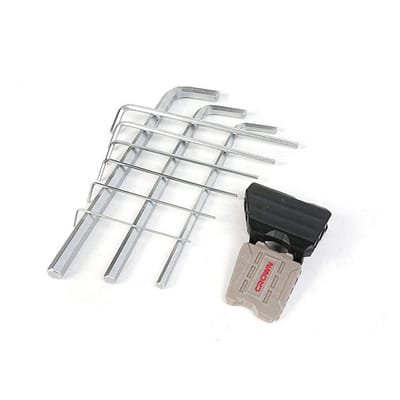 CROWN Professional 9pcs Hex key set ( Short | Long | Extra Long ), Flat head, CR-V, 9pcs; CPHOK-HMAX09_img_10
