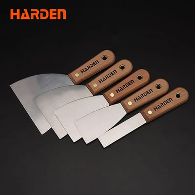 HARDEN Scraper Wood Handle (50mm | 75mm | 100mm) Stainless Steel Scrapper; 620207 | 620208 | 620209_img_0