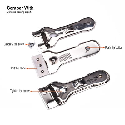 HARDEN Scraper With 5 PCS Blade, 40mm length blade 570336_img_3
