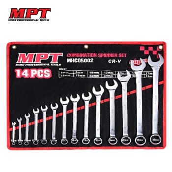 MPT 14pcs Combination Spanner Set, Cr-V, Mirror Polished; MHC05002_img_0