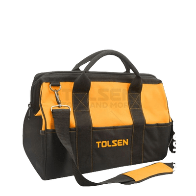 TOLSEN 80101 Tool Bag, Industrial, 17", Rigid Frame, Adjustable Shoulder Strap, Lightweight | Model: 80101_img_1
