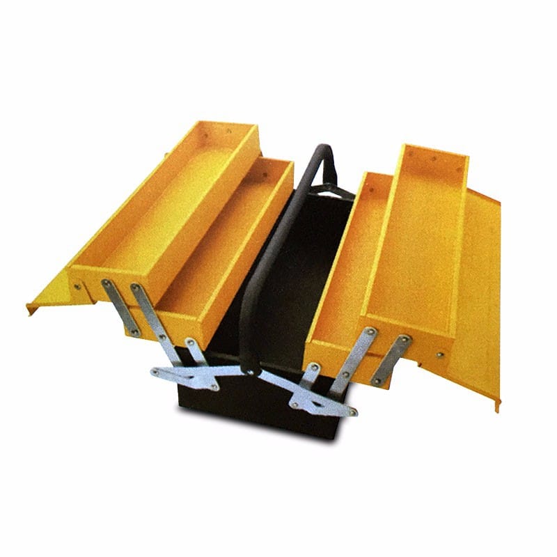 TOLSEN 80211 Steel Tool Box, 16", 3 Layer Heavy Duty, (404x200x195mm) | Model: 80211