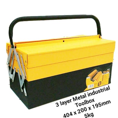 TOLSEN 80211 Steel Tool Box, 16", 3 Layer Heavy Duty, (404x200x195mm) | Model: 80211_img_4