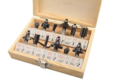 TOLSEN 75680 12Pcs Carbide Router Bits Set, 1/4" Shank, Professional Woodworking Set | Model: 75680_img_0