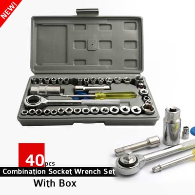 Aiwa 40pcs Multipurpose Combination Socket Set with Box_img_0