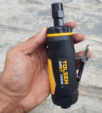 TOLSEN 73325 Air Angle Die Grinder (90PSI) 1/4inch Drive Air Compressor Model: 73325_img_2
