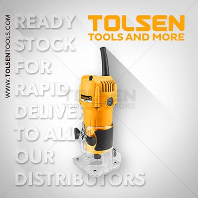 TOLSEN 79539, 1/4" Laminate Trimmer 650W Wood Router Palm Router Model: 79539_img_1