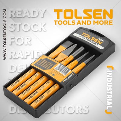 Tolsen Industrial 5pcs Powder Coated Model:25091_img_1