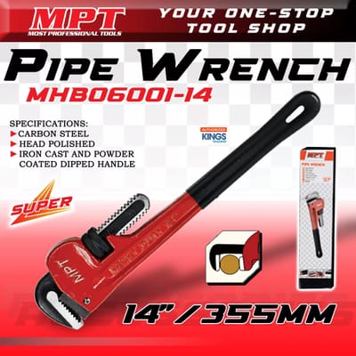 MPT Heavy Duty Pipe Wrench ( 12" | 14" | 18" | 24" ), Carbon steel; MHB06001_img_4