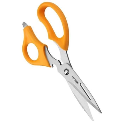 TOLSEN 30049 Multi-Purpose Scissors | 10-in-1 Industrial Tool | Non-Slip Handle | Stainless Steel Blade | Model: 30049_img_2