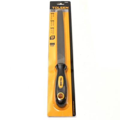 TOLSEN 8" Steel File Flat TPR Handle 32001_img_5
