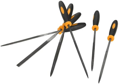 TOLSEN 6 Pcs Mini Files Metal Filing Rasp Needle File Model: 32046_img_5