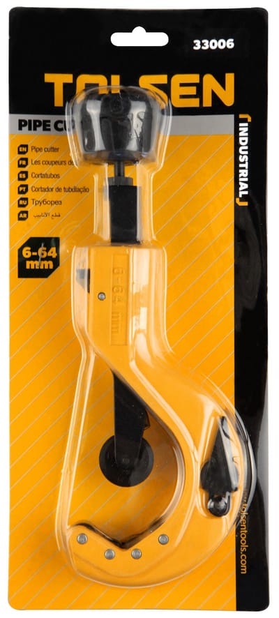 TOLSEN 33006 Heavy Duty Pipe Cutter | 6-64mm (1/4" - 2.5") | Aluminium Alloy Body | For Copper, Aluminum, PVC, Thin Steel | Model: 33006_img_4