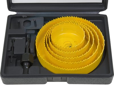 TOLSEN 8pcs Hole Saw Set 64-127mm Wood Plastic Boring Drill Circle Cutter Set 75866_img_3