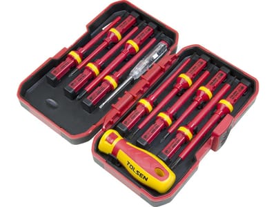 Tolsen 13pcs Interchangeable VDE 1000V Power Insulated Screwdriver Set Model: 38016_img_2