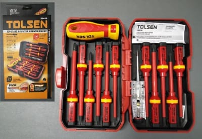 Tolsen 13pcs Interchangeable VDE 1000V Power Insulated Screwdriver Set Model: 38016_img_8