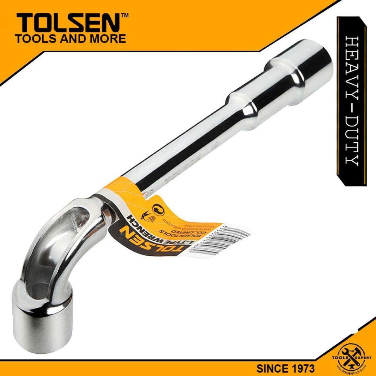TOLSEN 19mm Dual Heads L-Type Wrench High Strength Metal Model: 15098