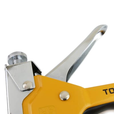 TOLSEN 43021 Heavy Duty 3 Way Staple Gun, 4-14mm, Powder Coated, Includes 200pcs Staples, Compatible with Rapid, Arrow, Esco, Model: 43021_img_8