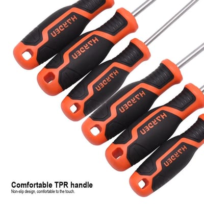 HARDEN Slotted Magnetic Screwdriver ( 1.5" | 4" | 6" | 8" | 10" | 12" ), Flat Screw driver with strong magnet & CRV; Model: 550251 | 550253 | 550255 | 550256 | 550257 | 550258_img_1