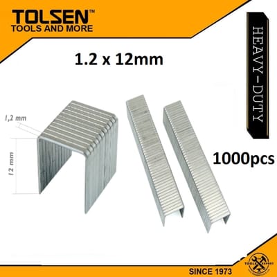 TOLSEN 43030 Staples Wire Refill | 1.2 × 12mm | 1000pcs | Compatible with TOLSEN 43021 Staple Gun | Model: 43030_img_2
