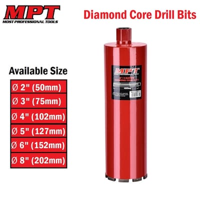 Diamond Sharp Core Drill Bits ( 2" | 3" | 4" | 5" | 6" | 8" ); Model : MJ15002_img_0