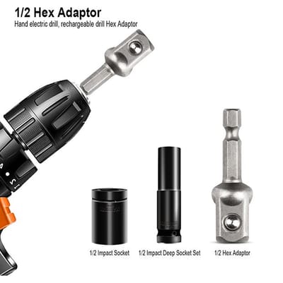 HARDEN Impact Short Socket 1/2" Drive ( 8 | 9 | 10 | 11 | 12 | 13 | 14 | 15 | 16 | 17 | 18 | 19 | 21 | 22 | 23 | 24 | 27 | 30 | 32 mm ), Short Socket, 6PT; Model: 536508 to 536532_img_9