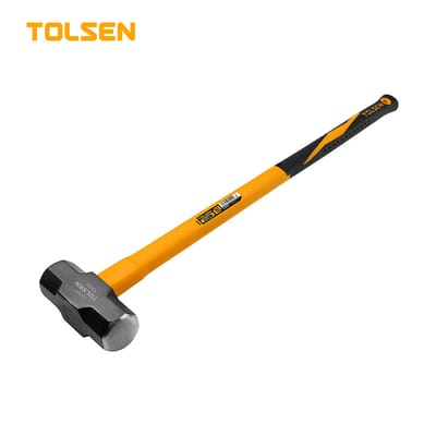 TOLSEN 25047 Sledge Hammer, 4.5kg (10lbs), Fiberglass Handle, Heat Treated, Black Painted | Model: 25047_img_0