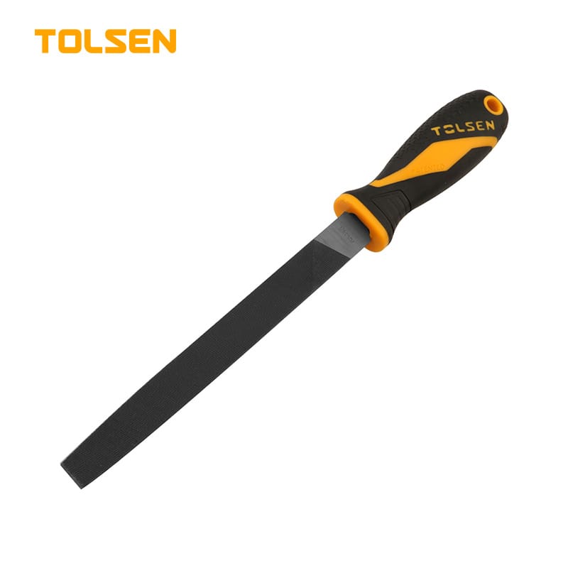 TOLSEN 8" Steel File Flat TPR Handle 32001