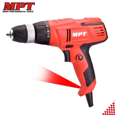 MPT MED3006 Electric Drill, 300w, 10mm(3/8"), Keyless chuck, Model: MED3006_img_0