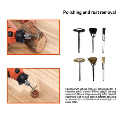 Harden 130W 211Pcs Rotary Grinder Set, Hand Power Small Mini Grinder Kit Portable Hobby Rotary Electric Grinder Tool Set 752912_img_6