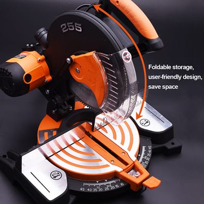 HARDEN Electric Mitre Saw, 255mm, 1350W Power Aluminum Cutting Portable Electric, Mitre Saw 753522_img_3