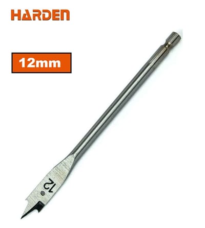 HARDEN Flat Wood Bit, ( 10 | 12 | 14 | 16 | 18 | 19 | 20 | 22 | 25mm ), length 150mm, 1/4" hex shank; 613010_img_5