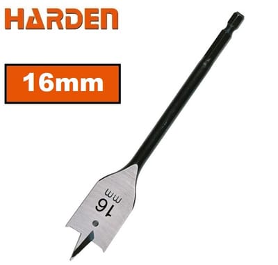 HARDEN Flat Wood Bit, ( 10 | 12 | 14 | 16 | 18 | 19 | 20 | 22 | 25mm ), length 150mm, 1/4" hex shank; 613010_img_9