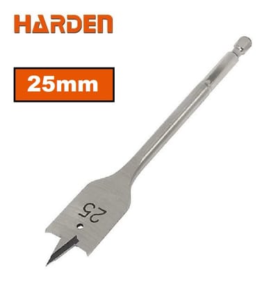 HARDEN Flat Wood Bit, ( 10 | 12 | 14 | 16 | 18 | 19 | 20 | 22 | 25mm ), length 150mm, 1/4" hex shank; 613010_img_18
