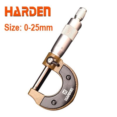 HARDEN Microcaliper Micrometer (0-25mm | 25-50mm), Professional Alloy Steel, Clear & durable; Model: 580832 | 580835_img_1