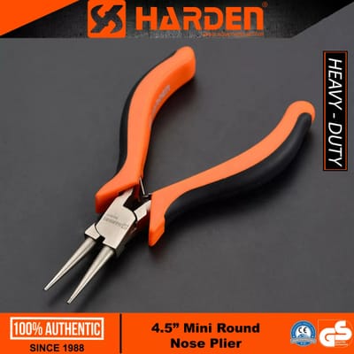 HARDEN 4.5" Professional Mini Nose Plier ( Long Nose | Flat Nose | Round Nose | Extra Long Nose ); Model: 560301 | 560306 | 560307 | 560308_img_5