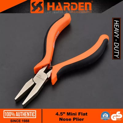 HARDEN 4.5" Professional Mini Nose Plier ( Long Nose | Flat Nose | Round Nose | Extra Long Nose ); Model: 560301 | 560306 | 560307 | 560308_img_6