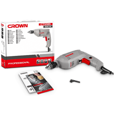 Crown CT10125 300w Electric Drill 6.5mm (1/4") Model: CT10125_img_1